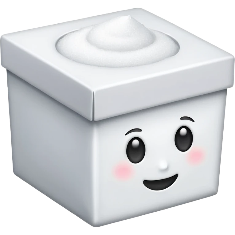 A box of white sugar emoji