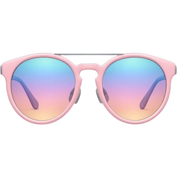 A colorful pair of Pastel sunglasses (aesthetic, loose object, apparel)  emoji