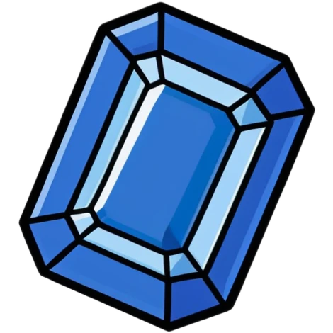 sapphire gemstone with facets emoji