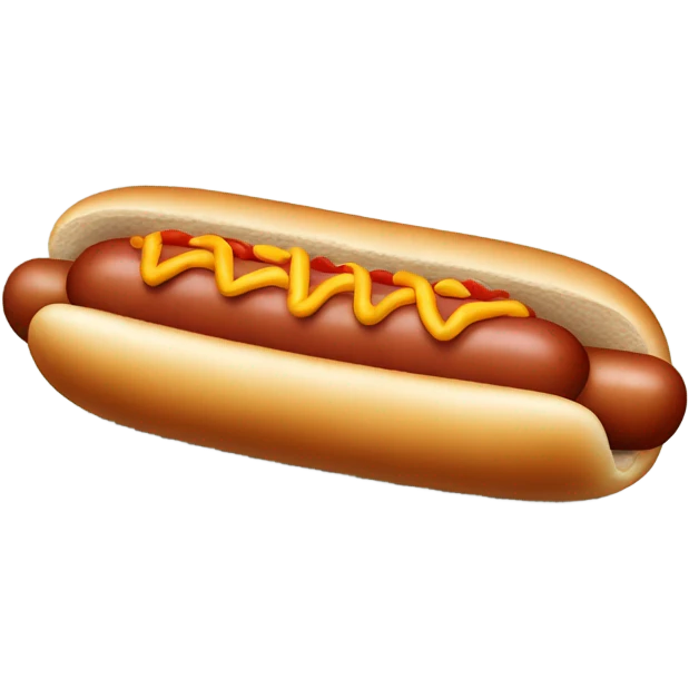 Raw hotdog dog emoji