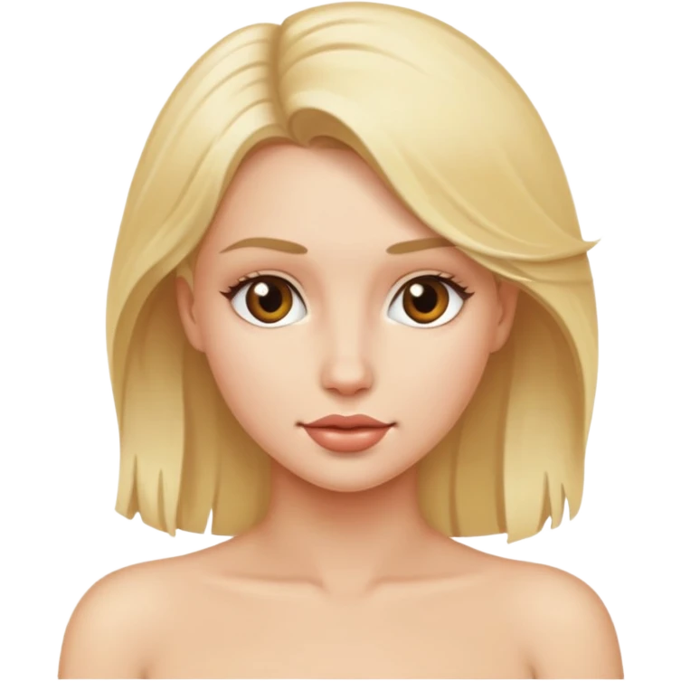 Голая блондинка  emoji