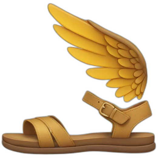 sandal with wings emoji