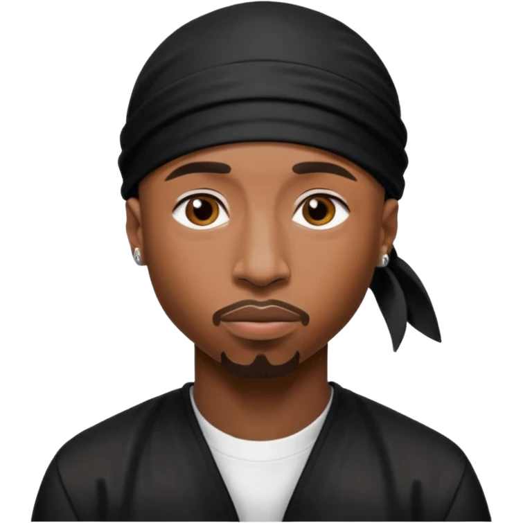 2Pac only face and durage emoji