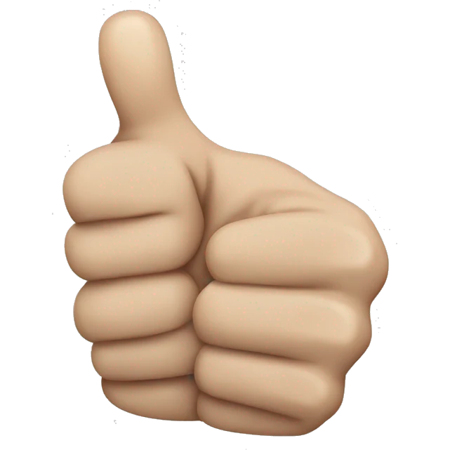 Thumbs up in a cast emoji