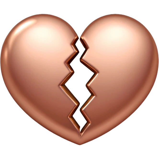 rose gold heart double heart shape emoji