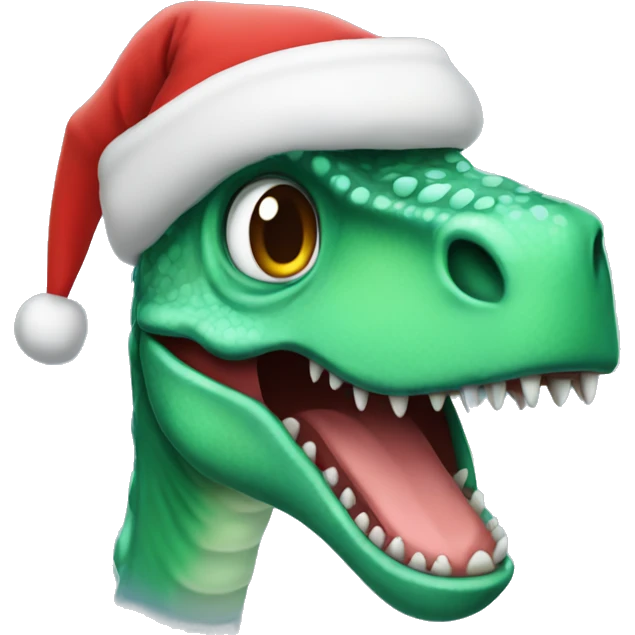Dino Santa hat emoji
