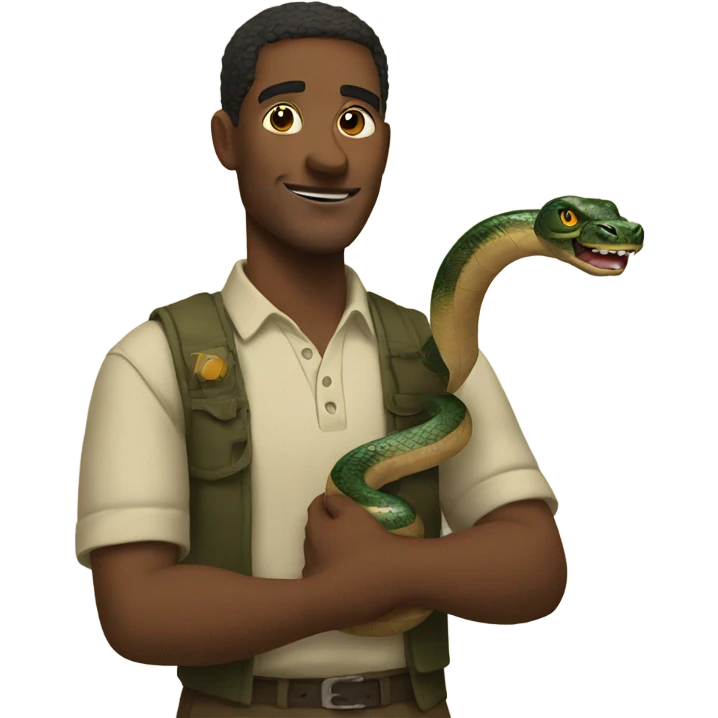 Osamason holding a snake  emoji