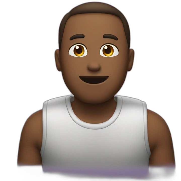 Gay saying hi emoji