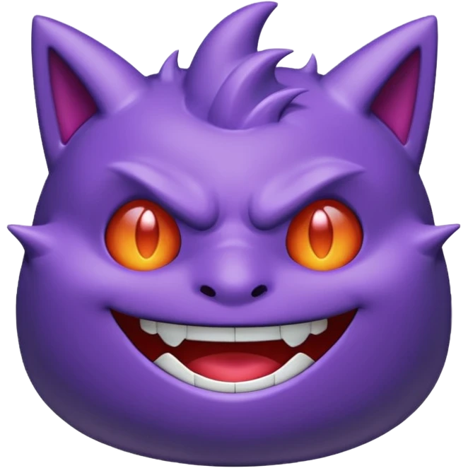 I want an Gengar (Pokemon) that looks cute. emoji