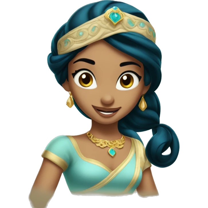 Beautiful princess jasmine from alladin  emoji