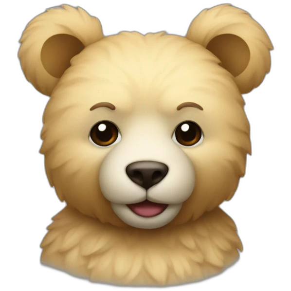 Nounours avec une cicatrice sur le front emoji