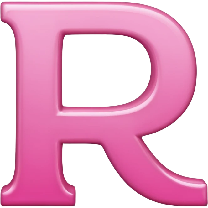 pink letter p emoji