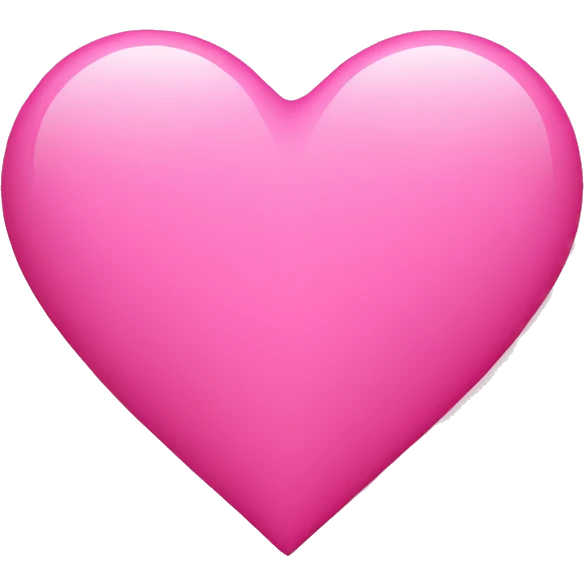 Pink ios heart emoji