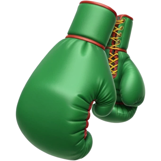 singular gree boxing glove with the back facing frontwards and pointed up emoji