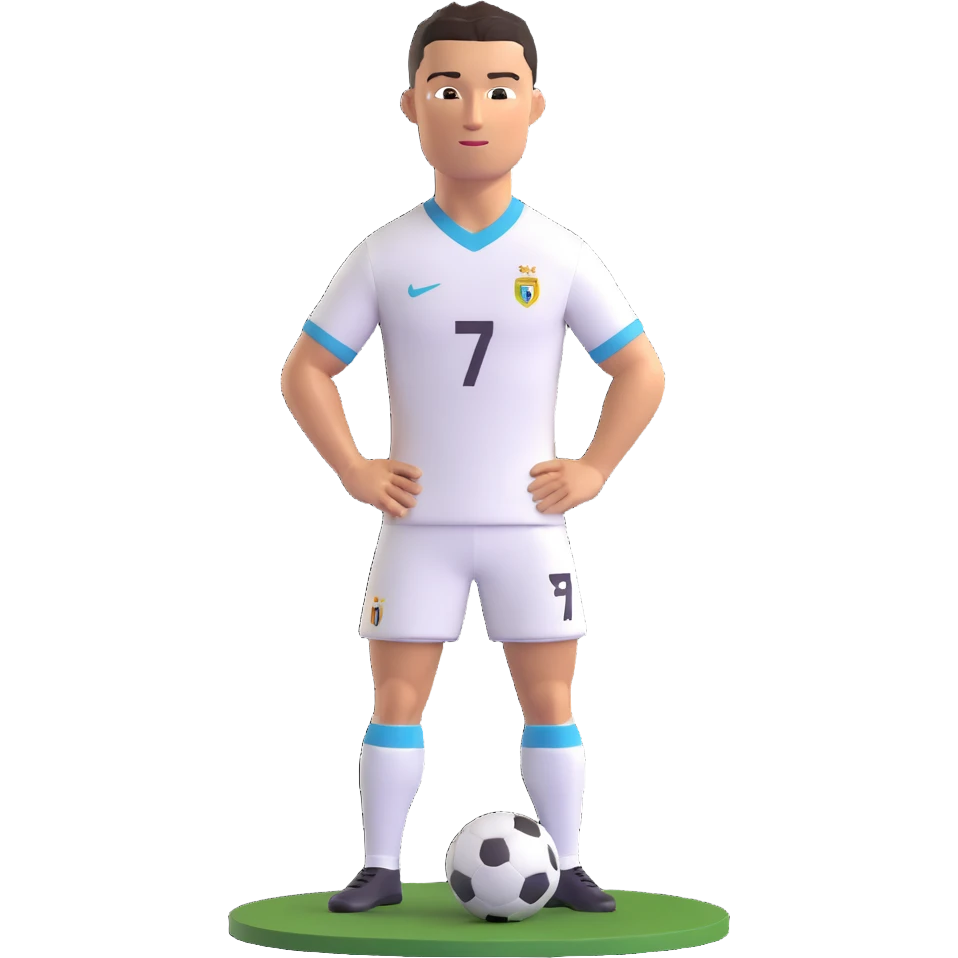 Cristiano Ronaldo iconic footballer portrait emoji
