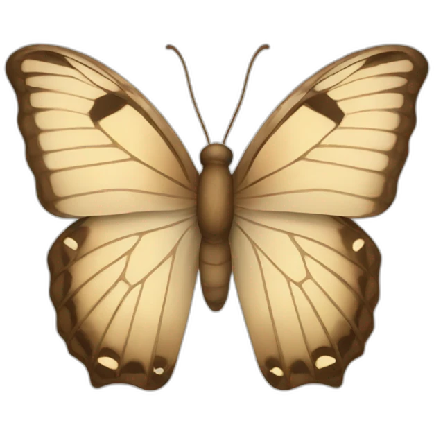 beige-butterfly emoji