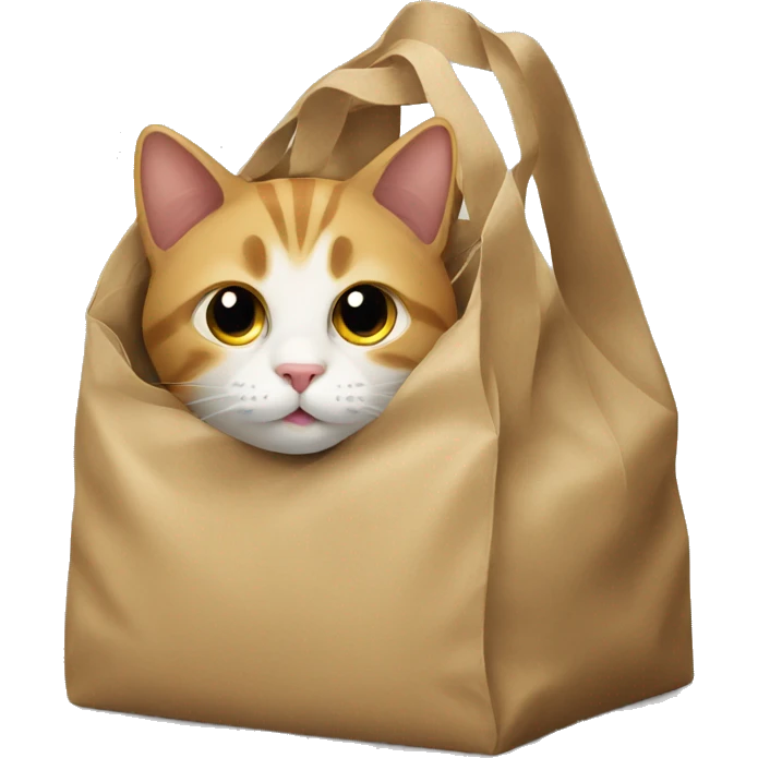 cat in bag emoji
