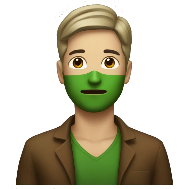 green brown powder emoji
