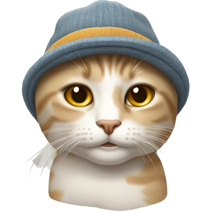 Gato con gorro emoji