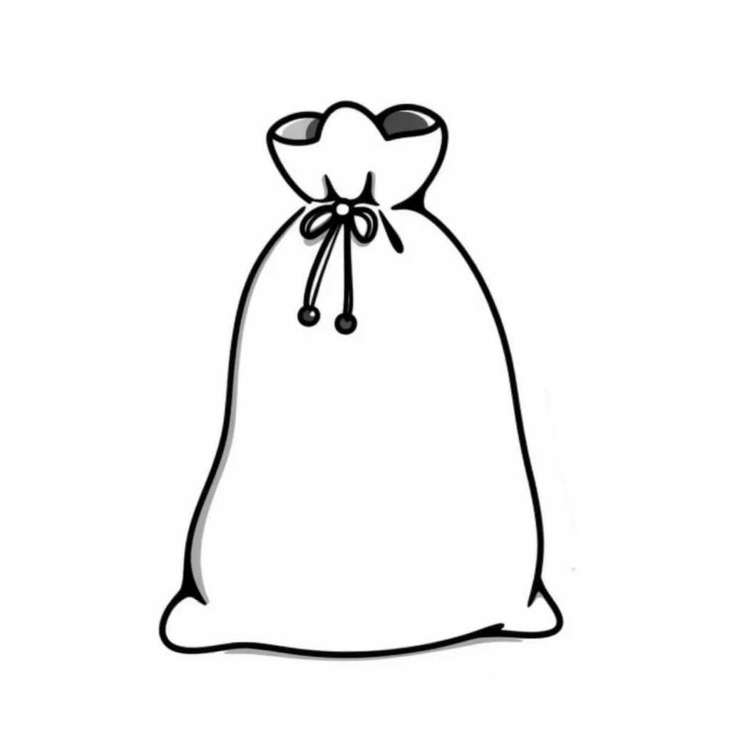 reusable cotton pouch with drawstring closure emoji