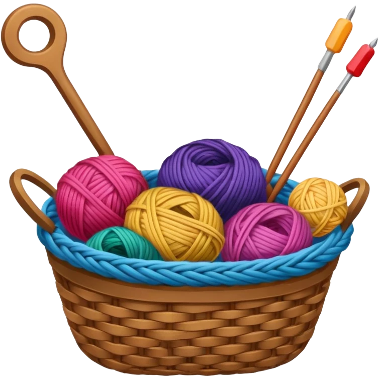 Knitting supplies emoji
