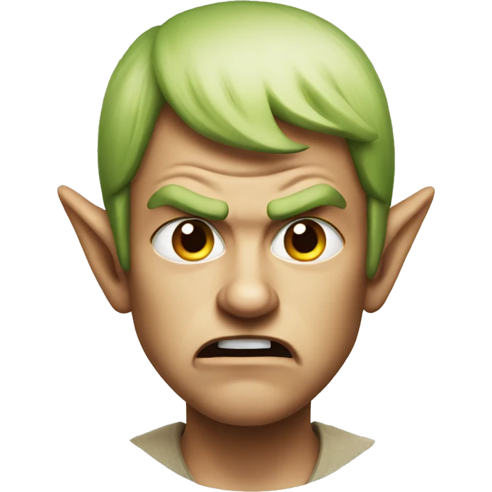 Angry elf emoji