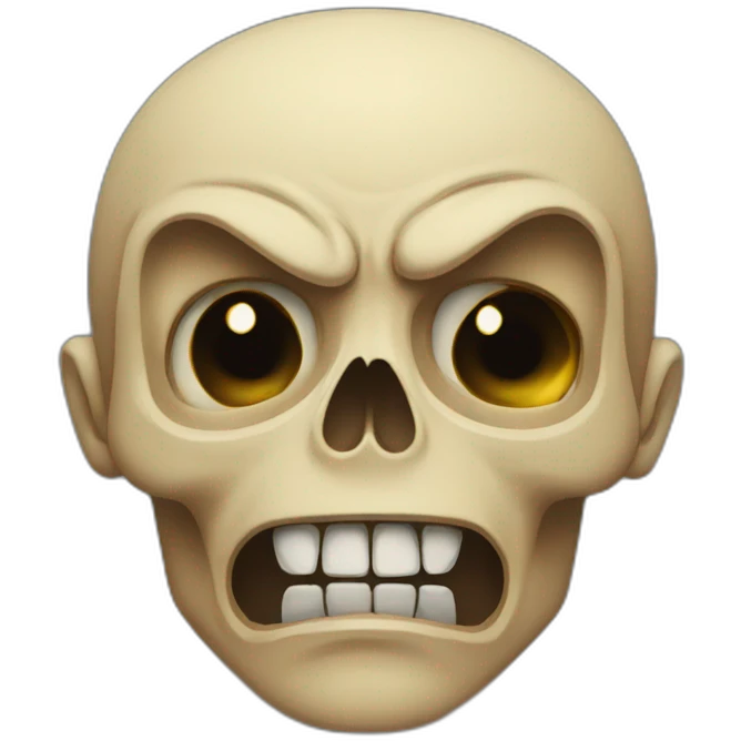 Angry 💀 emoji