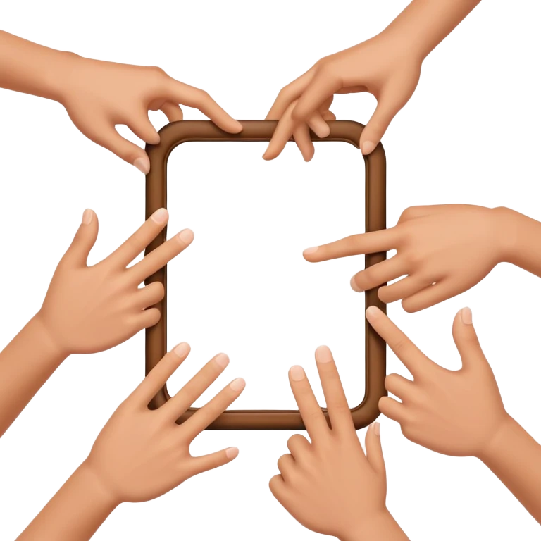 hands making a frame gesture with fingers and thumbs emoji