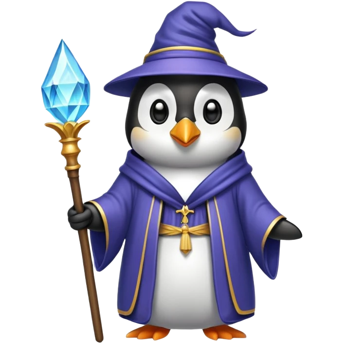 Penguin Wizard emoji