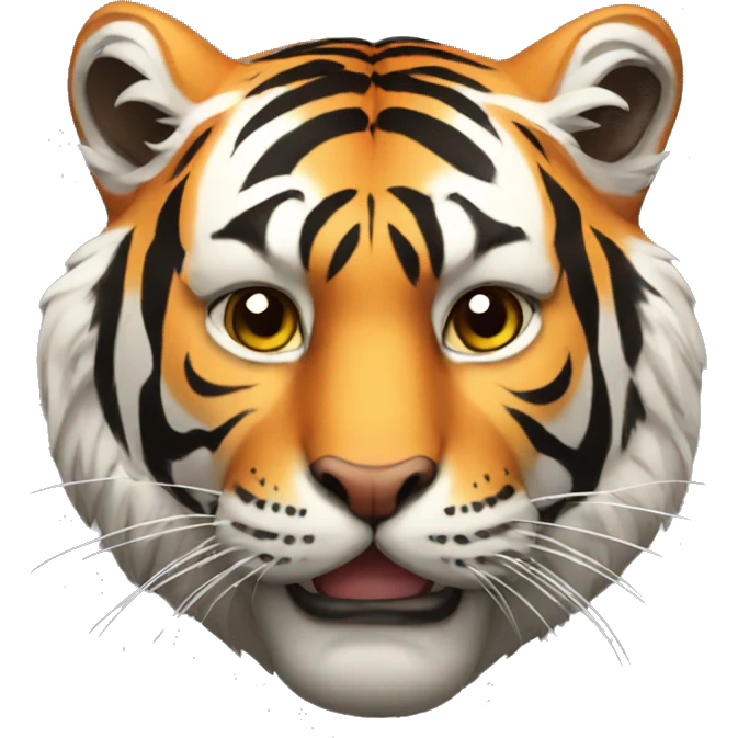 Tiger with mask emoji