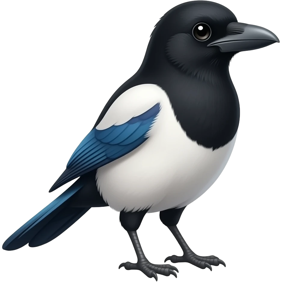 magpie investing in stocks emoji