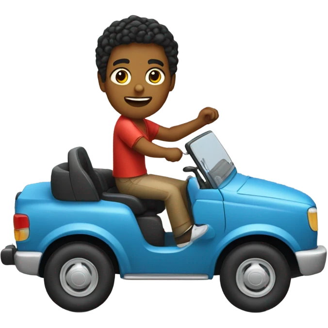 Me ridding a car emoji