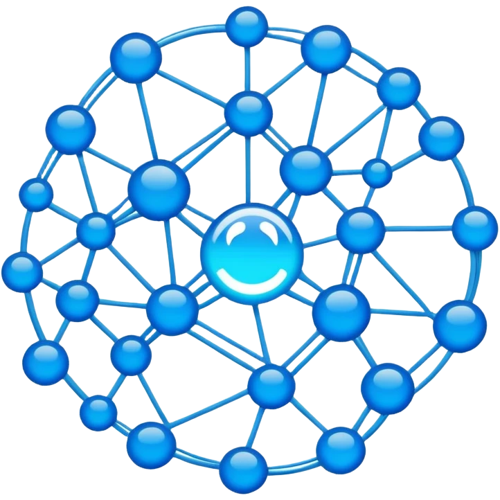 network in a circular form emoji
