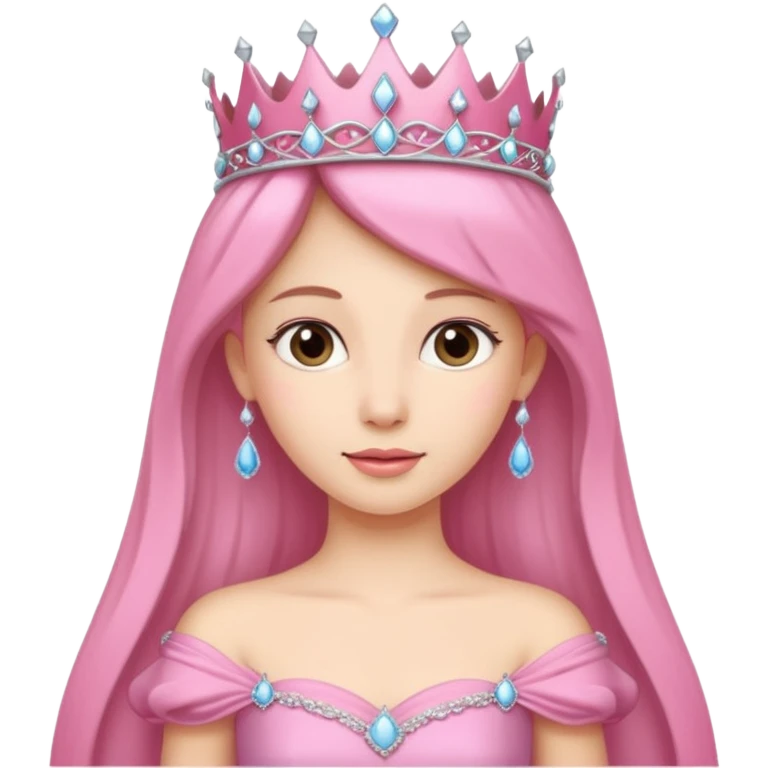 Pink princess emoji