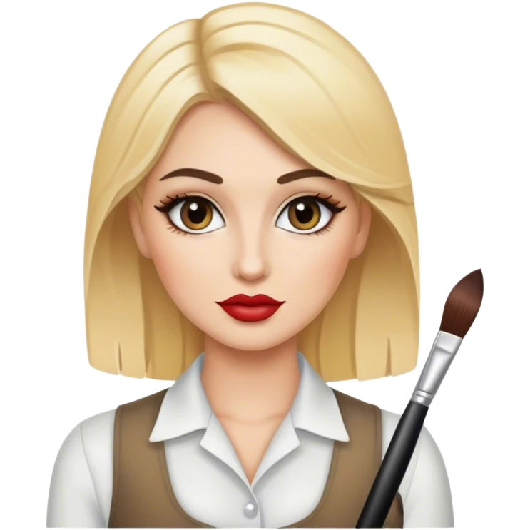luxury blonde makeup artist  emoji