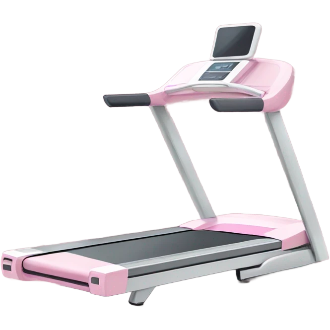 Pastel pink treadmill emoji