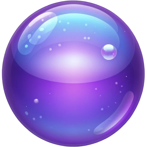 purple violet sparkling bubble emoji