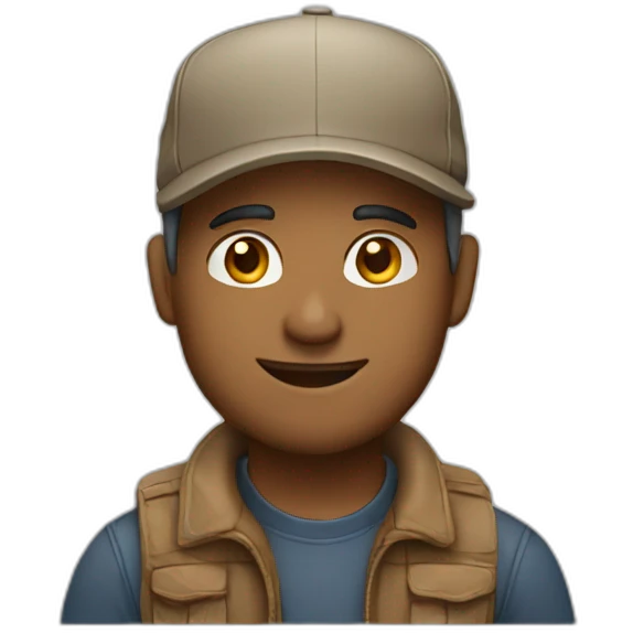Man wearing cap emoji