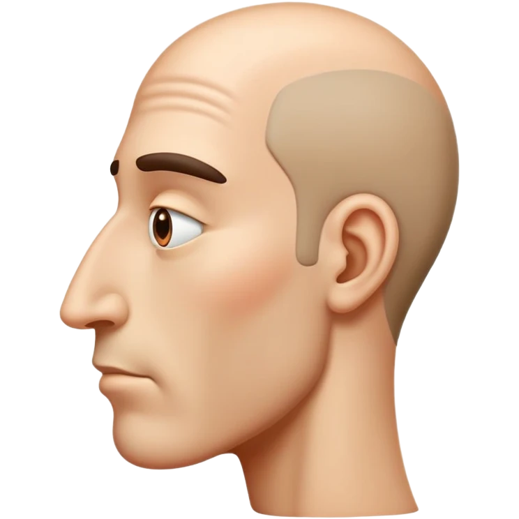 big nose from side view emoji
