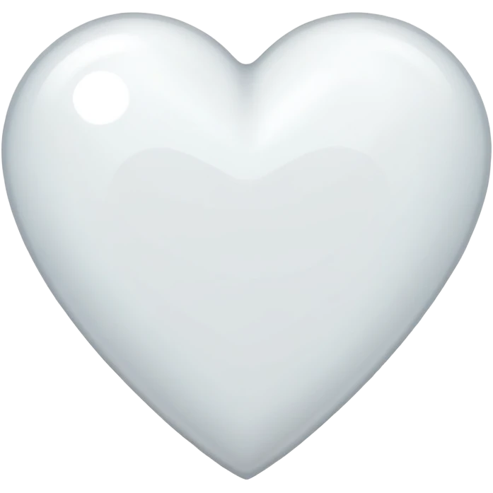 White Heart  emoji
