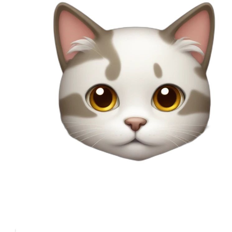 cute cat with a fluffy blanket emoji