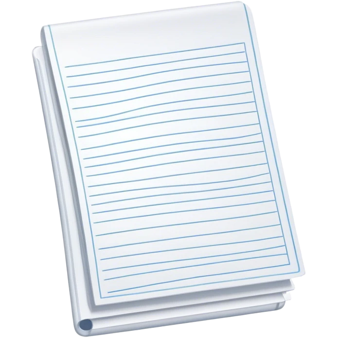 white Document with lines emoji