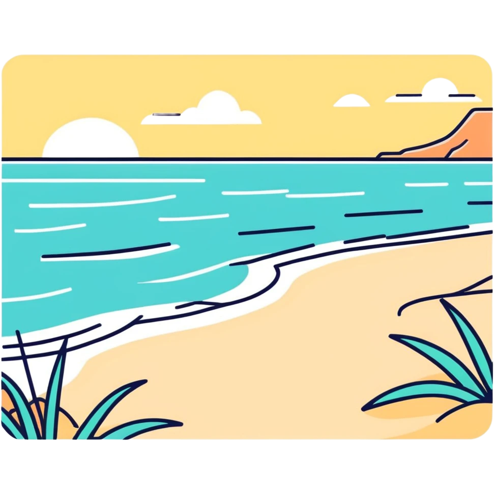 Seashells on beach emoji