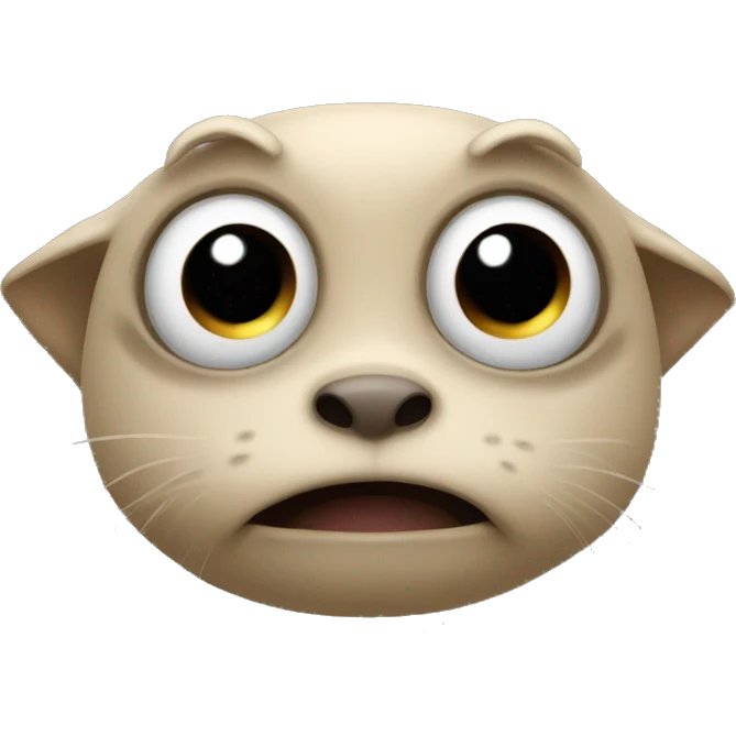 a small little creature hiding emoji
