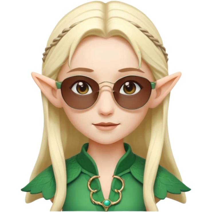 elf female legolas summer wibe sunglasses emoji
