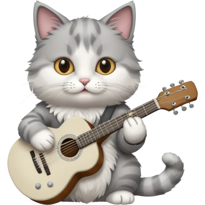create cat with guitar emoji