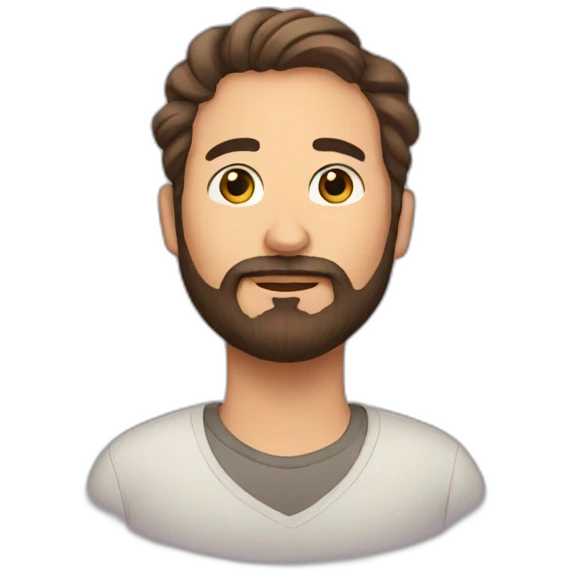 Pregnant man beard emoji
