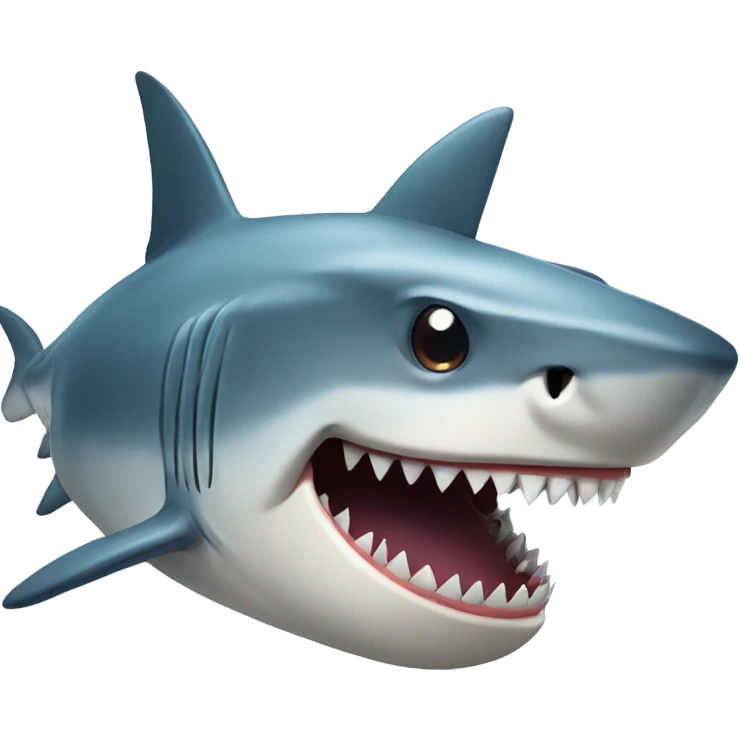 Shark with big teeth  emoji