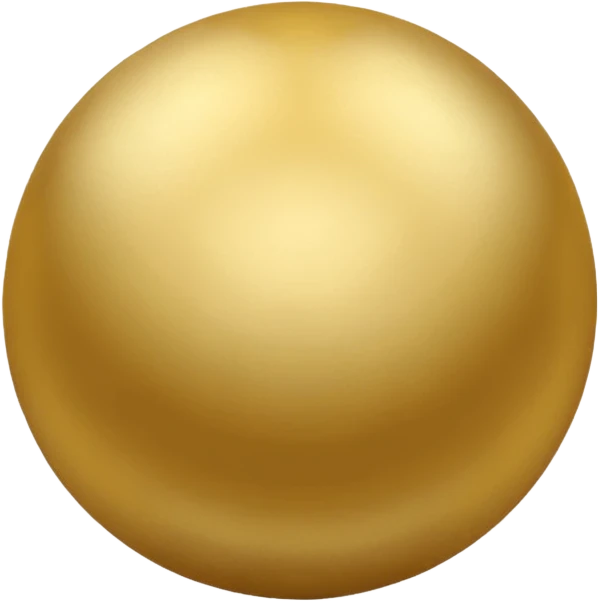 soft golden round, pale gold, velvety texture emoji