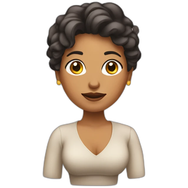 mujer rubenesca cuerpo entero emoji
